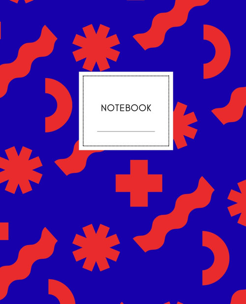 Bold Graphic Notebook Journal – Lined Notebook for Work, School, & Creative Notes
