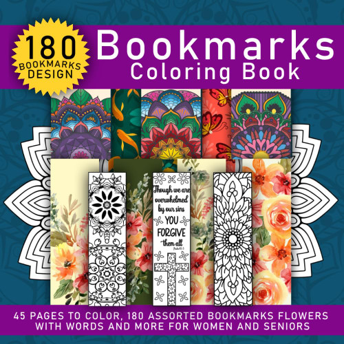 Bookmarks coloring book: Coloring book for adults