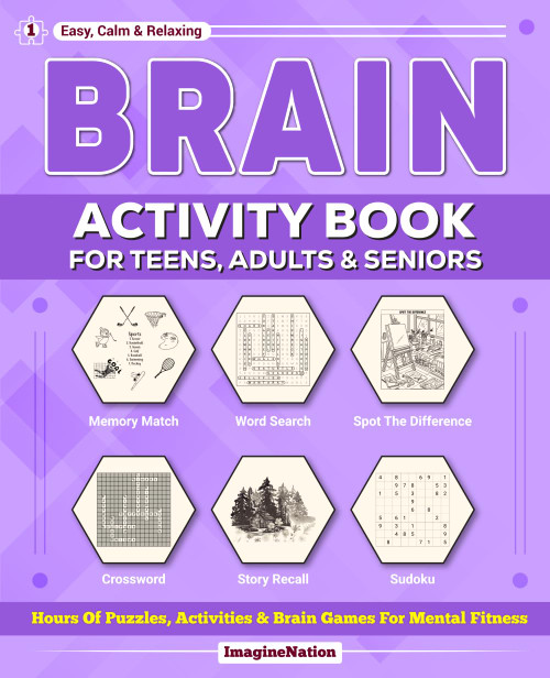 Brain Activity Book for Teens, Adults & Seniors