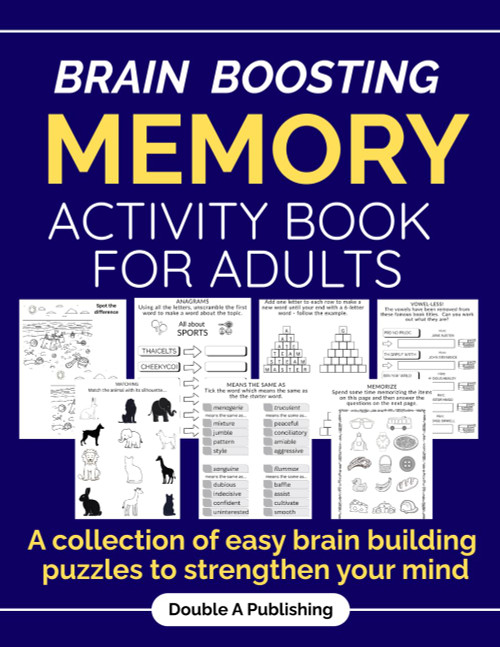 Brain Boosting Memory Activity Book for Adults