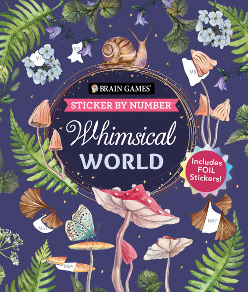 Brain Games - Sticker by Number: Whimsical World