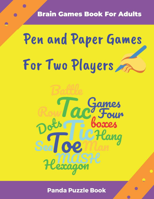 Brain Games Book For Adults - Pen and Paper Games For Two Players