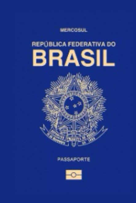 Brazil Brazilian Passport Replica Lined 6'' x 9'' Notebook / Journal 120