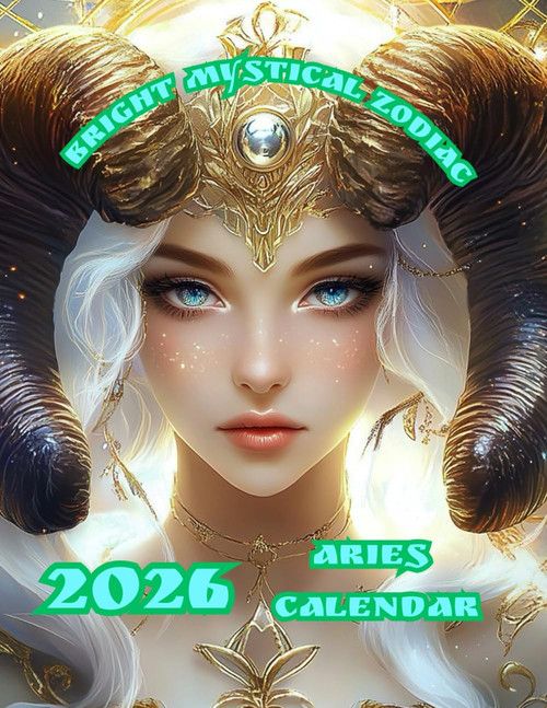 Bright Mystical Zodiac: 2026 Aries Horoscope Calendar