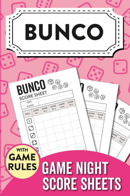 Bunco Game Night Score Sheets: Large Print Bunco Score Book with over 100