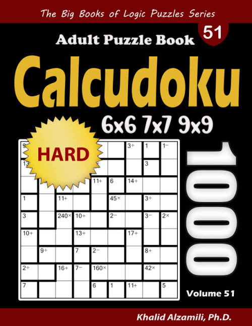 Calcudoku Adult Puzzle Book: 1000 Hard