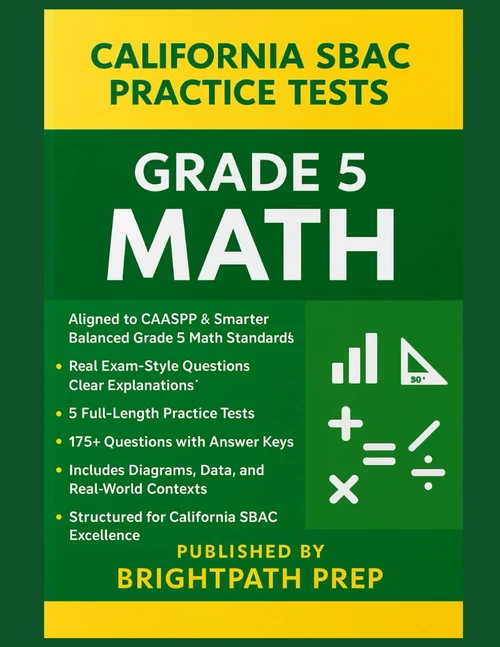 California Grade 5 Math Practice Tests