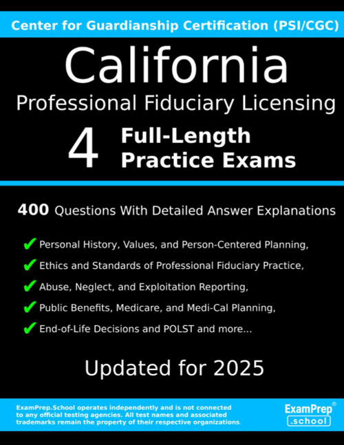 California Professional Guardianship / Fiduciary Licensing