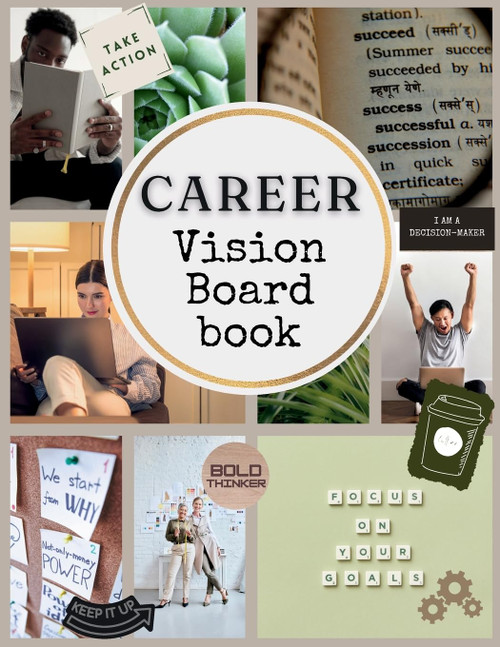 Career Boss Vision Board Book: 400+ Elements