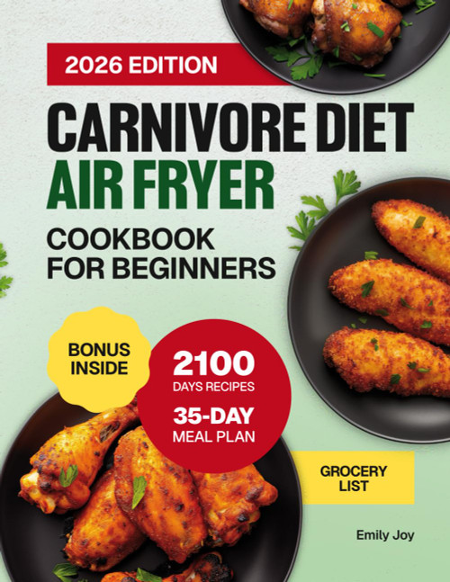 Carnivore Diet Air Fryer Cookbook for Beginners: 2100 Days of Easy
