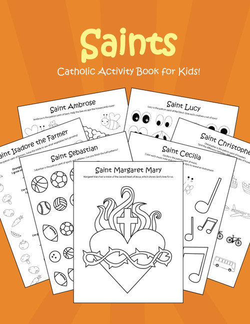 Catholic Saints Activity Book for Kids