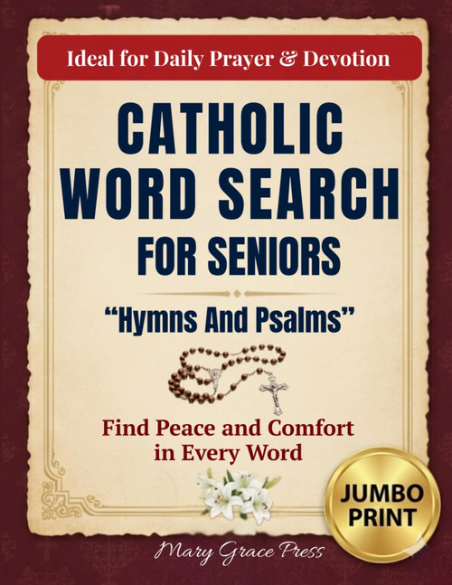 Catholic Word Search for Seniors Hymns and Psalms