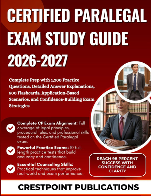 CERTIFIED PARALEGAL EXAM STUDY GUIDE 2026-2027: Complete Prep with 1