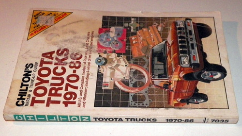 Chilton's Repair and Tune Up Guide: Toyota Trucks, 1970-1986