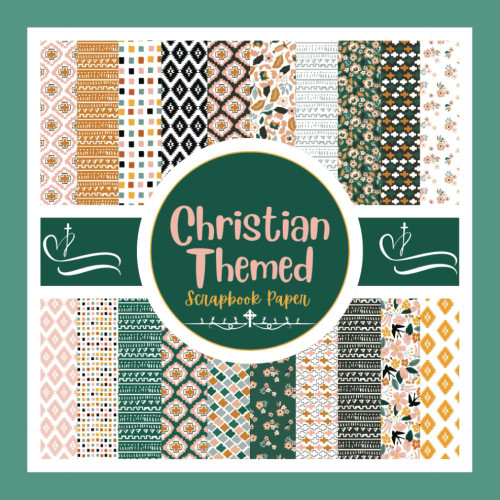 Christian Themed Scrapbook Paper