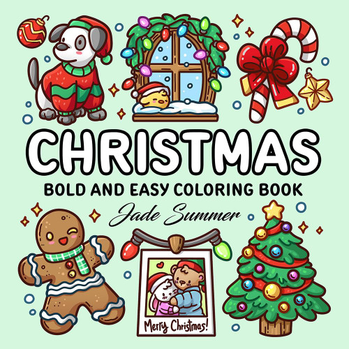 Christmas: Bold and Easy Coloring Book for Adults