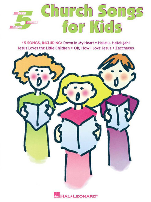 Church Songs for Kids | Five-Finger Piano Sheet Music Book for Early