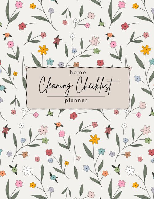 Cleaning Checklist Planner: Color 52-Week Daily