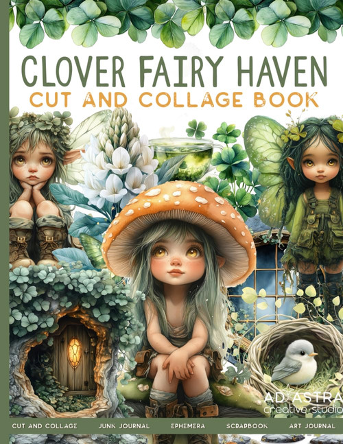 CLOVER FAIRY HAVEN CUT AND COLLAGE BOOK
