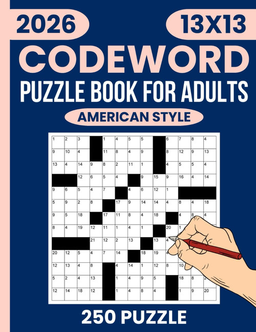 Codeword Puzzle Book for Adults: 250 Challenging Code words Puzzles with
