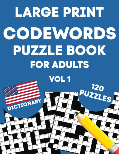 Codewords Puzzle Book for Adults (Vol 1) Large Print Codeword Puzzles for