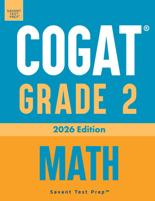 COGAT Grade 2 Math: Three Practice Tests - Level 8