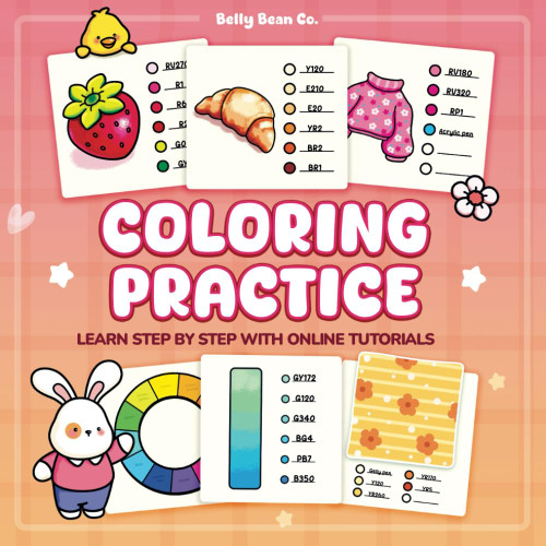 Coloring Practice Book for Adults: Master Blending
