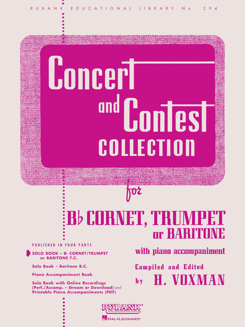 Concert and Contest Collection Voxman - Solo Book Only | Bb Cornet