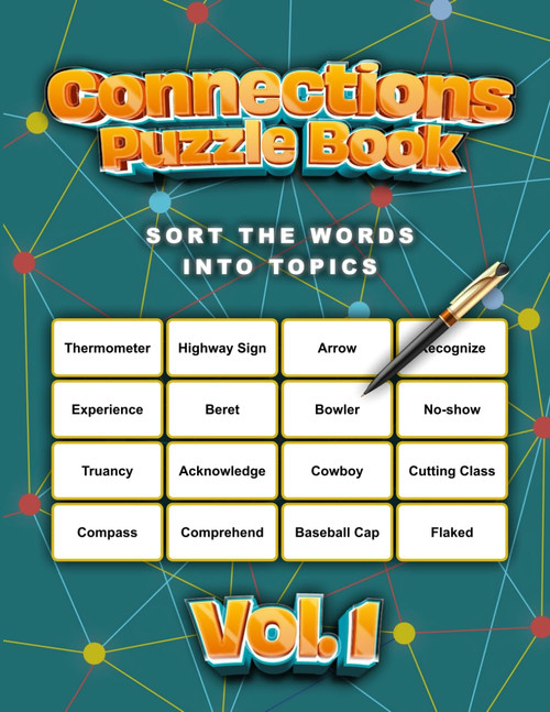 Connections Puzzle Book: Randomized Word Game on Trivia and General