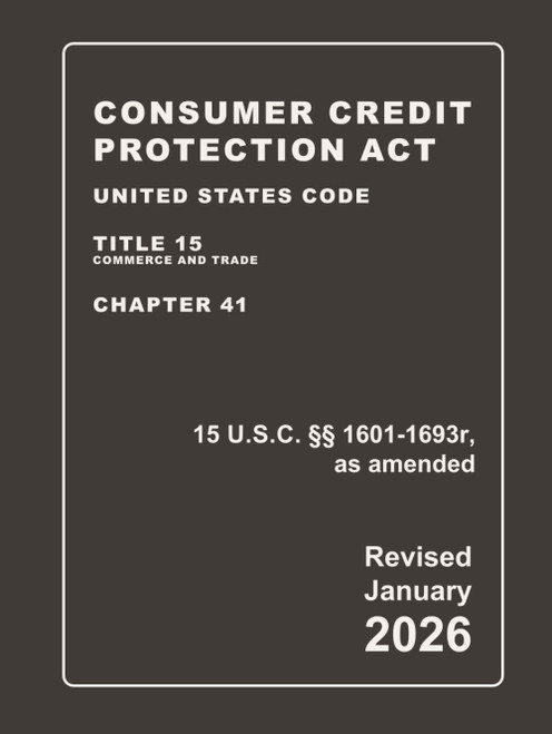 Consumer Credit Protection Act United States Code Title 15 Commerce And