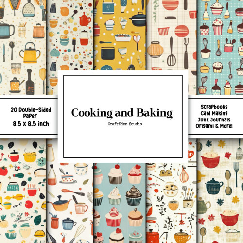Cooking and Baking Scrapbook Paper