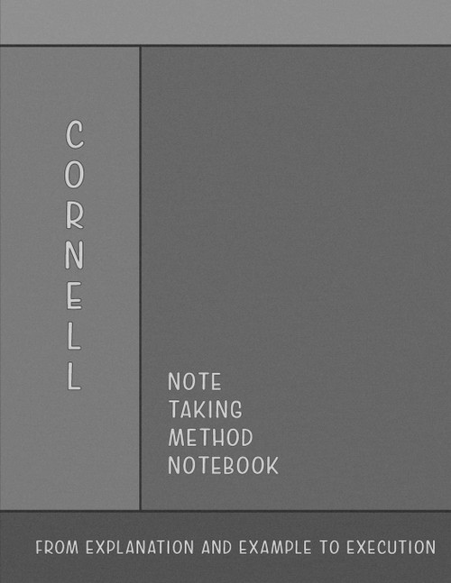 Cornell Note Taking Method Notebook