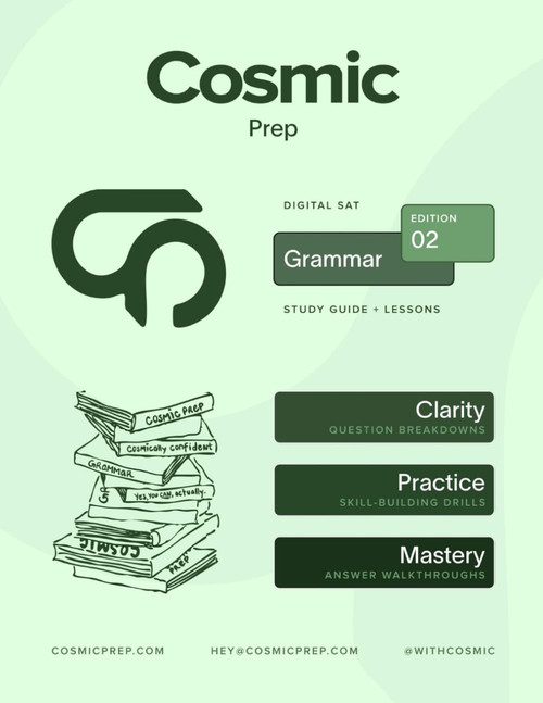 Cosmic Prep Digital SAT Grammar Guide Second Edition