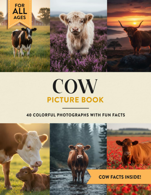 Cow Picture Book: Learn All About Cows with Fun Photos and Cow Facts for