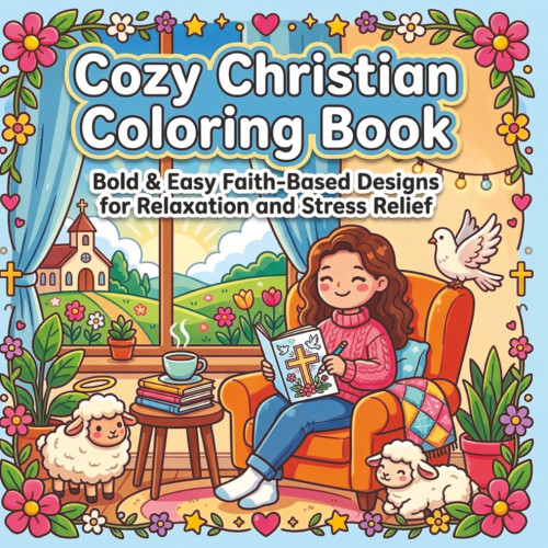 Cozy Christian Coloring Book: Bold & Easy Faith-Based Designs for