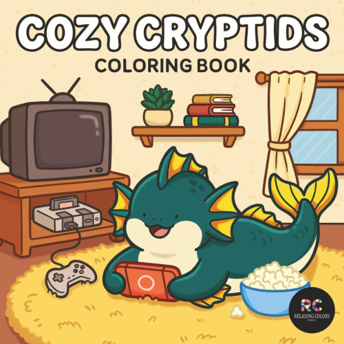 Cozy Cryptids Coloring Book: Bold and Easy Designs for Adults and Teens
