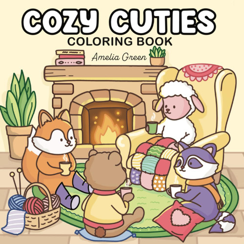 Cozy Cuties: Coloring Book for Adults and Teens Featuring Adorable Animal