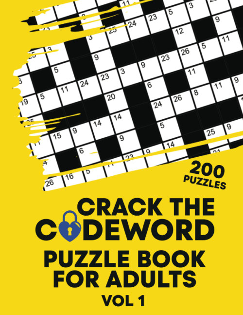 Crack the Codeword Puzzle Book for Adults Vol 1