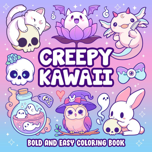 Creepy Kawaii Bold And Easy Coloring Book