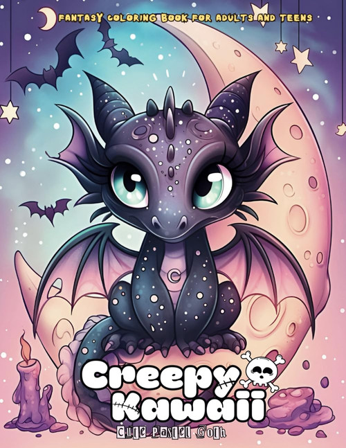 Creepy Kawaii Cute Pastel Goth Coloring Book
