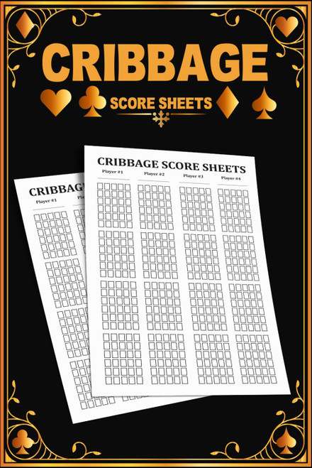 Cribbage Score Sheets: Track Scores Easily with Score Cards for Tracking
