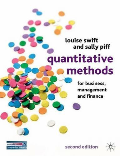 Quantitative Methods - by Louise Swift