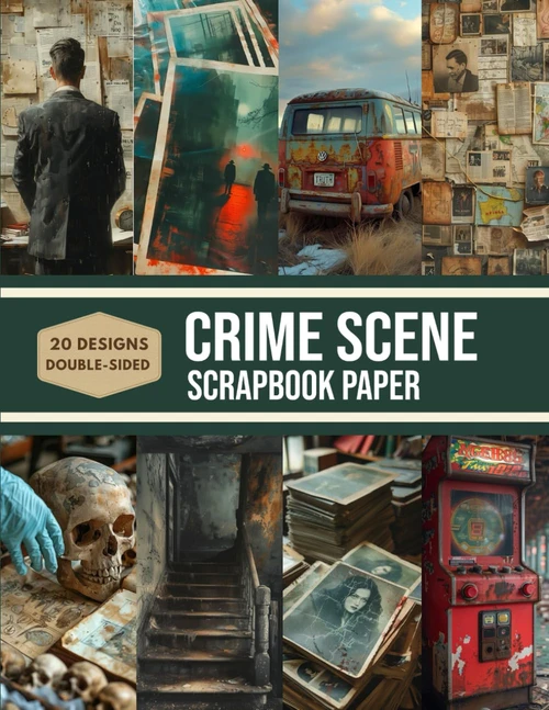 Crime Scene Scrapbook Paper: Decorative Sheets Double Sided Craft Paper
