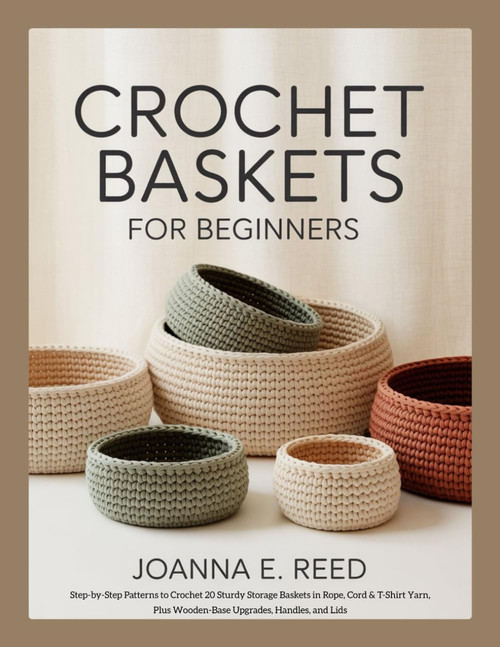 CROCHET BASKETS FOR BEGINNERS: Step-by-Step Patterns to Crochet 20 Sturdy