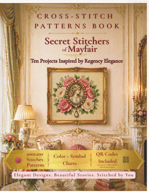 CROSS-STITCH PATTERNS BOOK - The Secret Stitchers of Mayfair
