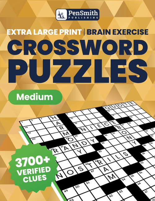 Crossword Puzzle Book for Adults and Seniors