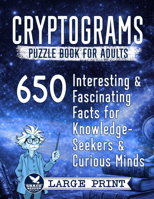 Cryptograms Puzzle Book for Adults