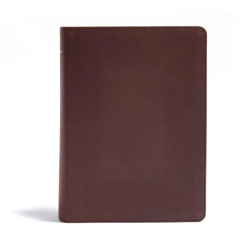 CSB He Reads Truth Bible, Brown Genuine Leather Indexed, Black Letter,