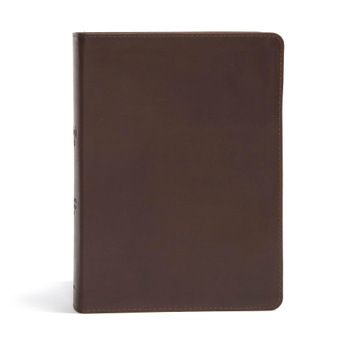 CSB She Reads Truth Bible, Brown Genuine Leather, Indexed, Black Letter,