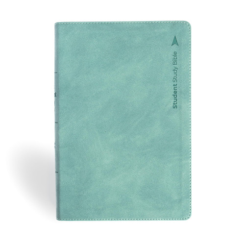 CSB Student Study Bible, Earthen Teal SuedeSoft LeatherTouch, Red Letter,